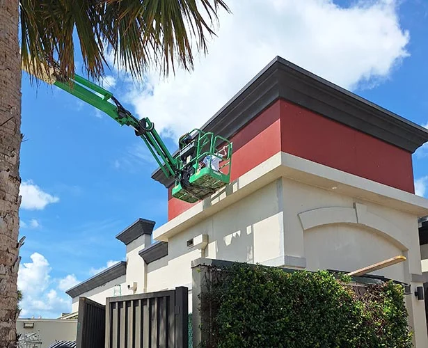 work at an active job site